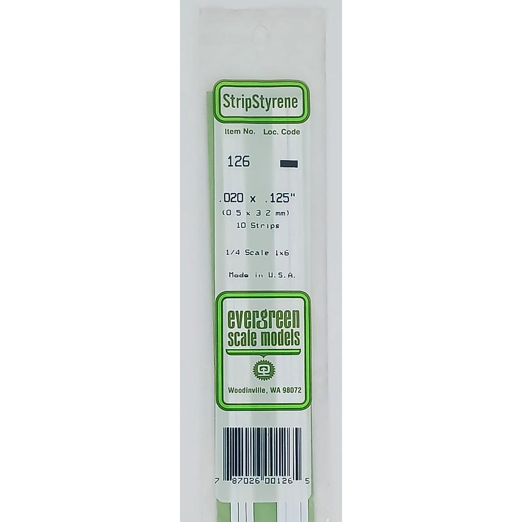 polistirene 0,50x3,2 mm 10 pz Evergreen