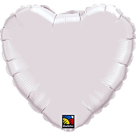 palloncino cuore bianco 18&quot;foile