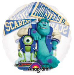 Palloncino monster university trasparente 66cm