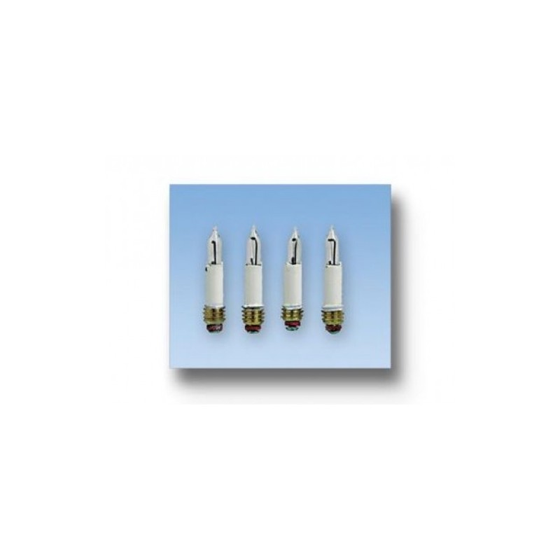4 mini lampadine a forma di candela