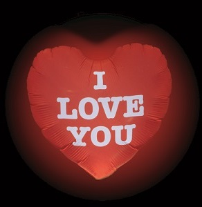 Pallone con luce LED Gigaloon 24&quot; - 62 cm I Love You