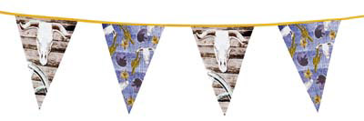 festone bandierine wild west 6m