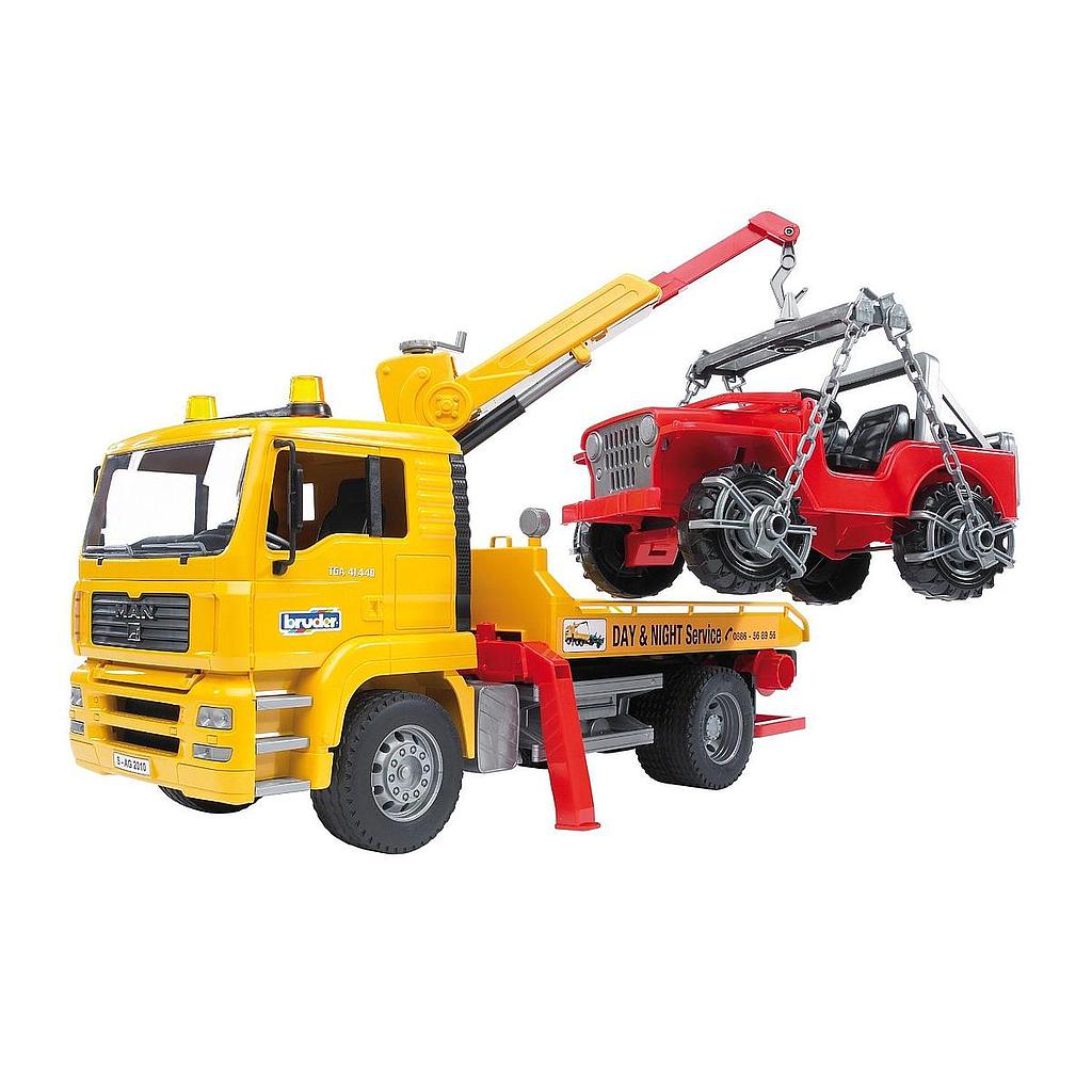 camion soccorso auto MAN TGA con Jeep