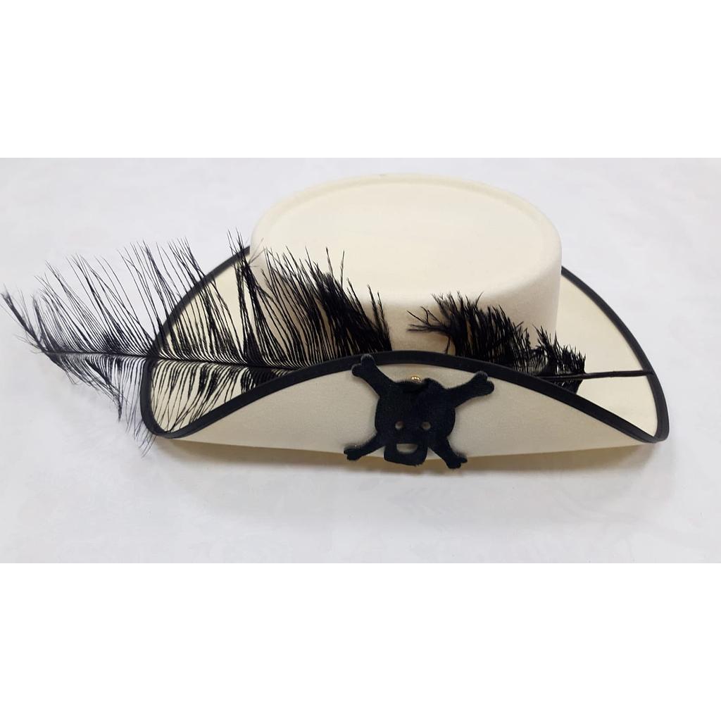 Cappello pirata bimbo bianco