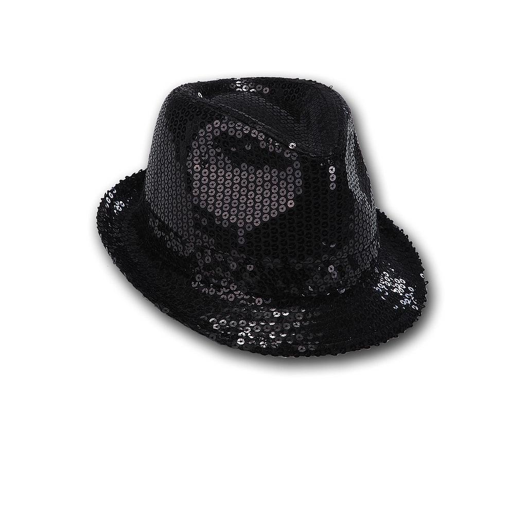 cappello nero con paillettes Michael