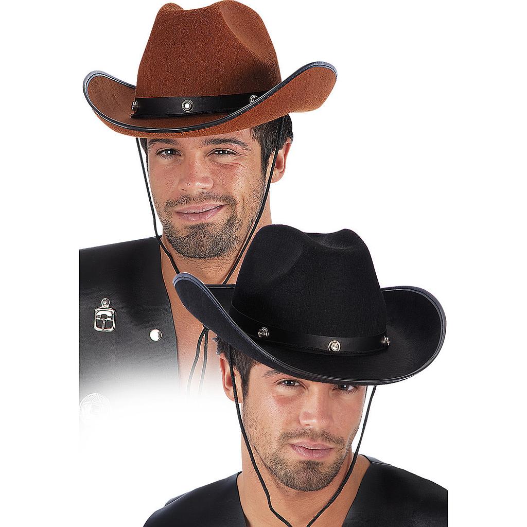 cappello cowboy in feltro 2 colori