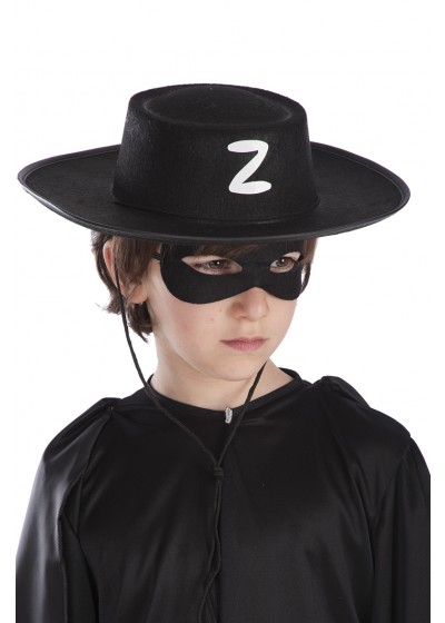 cappello Zorro nero per bambino