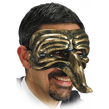 maschera mezzo viso cartapesta