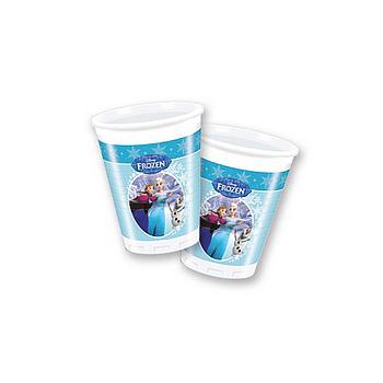 Bicchiere plastica 200 ml, Frozen Ice Skating 8 pz