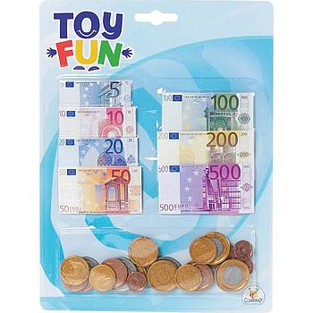 euro banconote e monete soldi finti