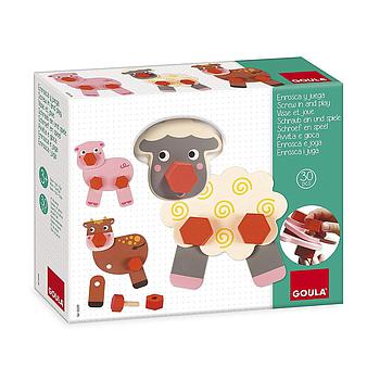 avvita e gioca animali della fattoria