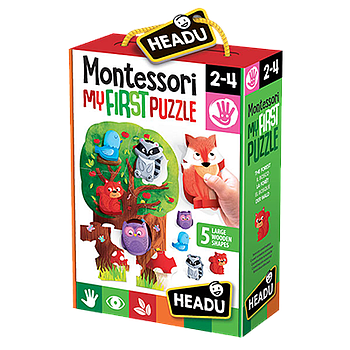 My first puzzle: the forest Metodo montessori