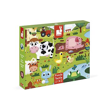 puzzle tattile la fattoria 20 pezzi