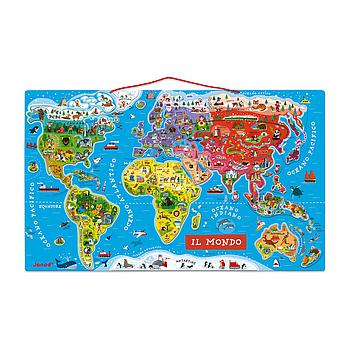 puzzle magnetico del mondo 92pz