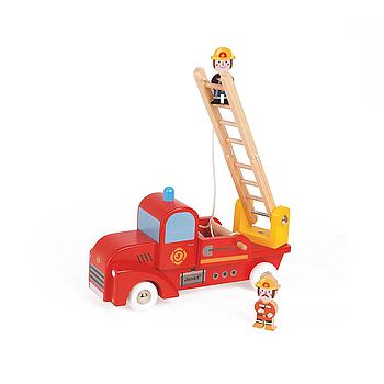 camion dei pompieri con scala