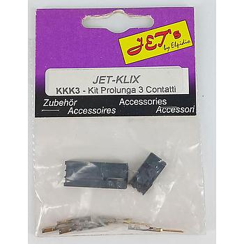 jet-klix Connettore maschio femmina 3 contatti