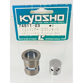 cilindro e pistone motore GT12S-CR Kyosho