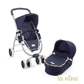 carrozzina 2in1 blu marine