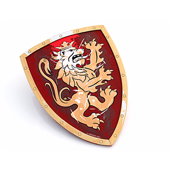 Scudo cavaliere rosso/oro