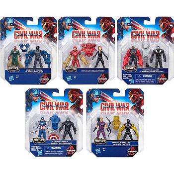 Captain America Civil War: 2 Personaggi Base assortiti