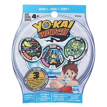 Yo-Kai watch blister 3 medaglie serie 1
