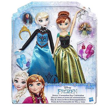 frozen anna+elsa c/accessori