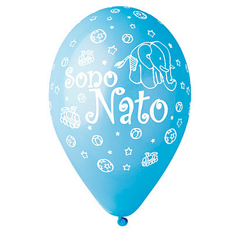 palloncini celeste sono nato 13"