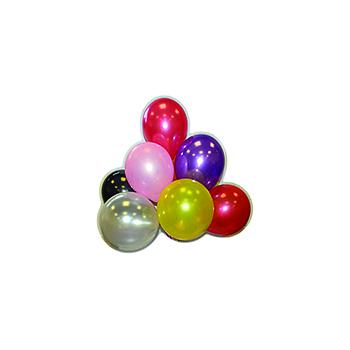 busta 100 palloncini 5"metallizzato