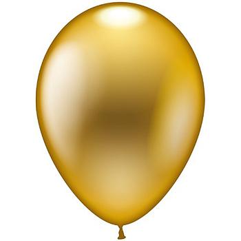 busta 100 palloncini 13" oro