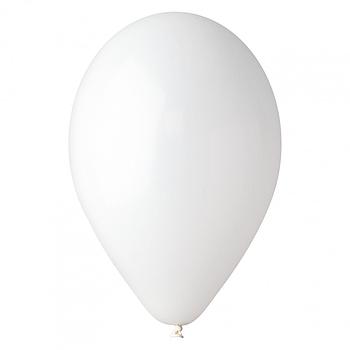 100 palloncino monocolore 5" bianco