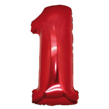 palloncino n.1 rosso 102cm mylar