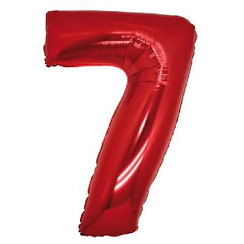 palloncino n.7 rosso 102cm mylar