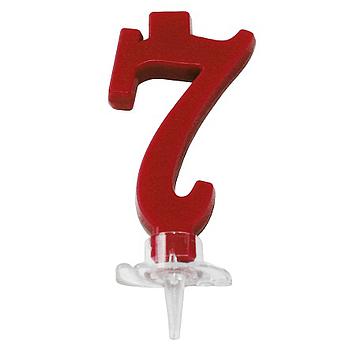 candela n.7 rosso 7cm