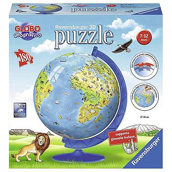 Globo geografico 3D 180 pezzi