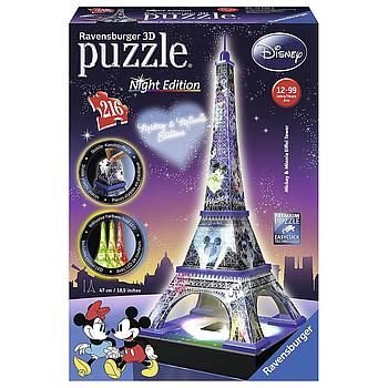 Tour Eiffel Disney night edition puzzle 3D 216 pezzi