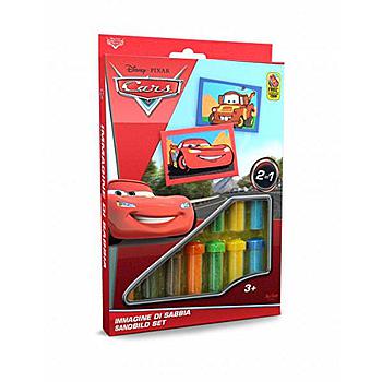 colora con la sabbia cars