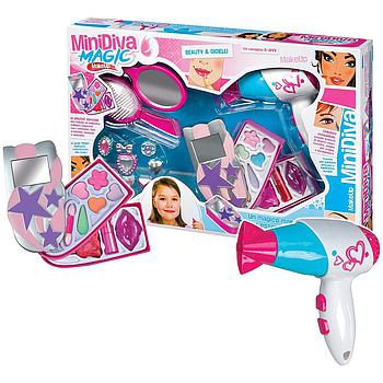 Set trucchi con asciugacapelli 