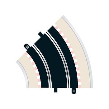 binario curva standard 45' raggio 2 scalextric