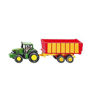 john deere con rimorchio