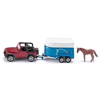 jeep + rimorchio e cavallo
