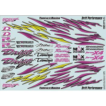 Marking sticker drift graffiti decals Tamiya