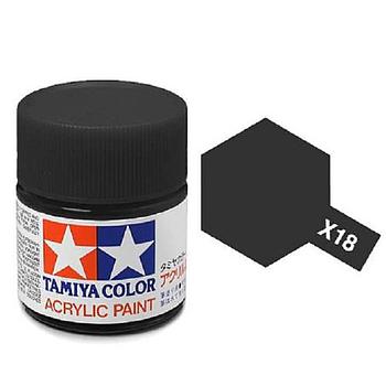 colore acrilico mini x-18 semi gloss black