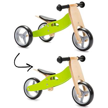 minibike 2in1 verde trasformabile