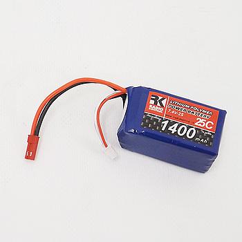 Batteria lipo 7,4v. 1400mah 25c + bec