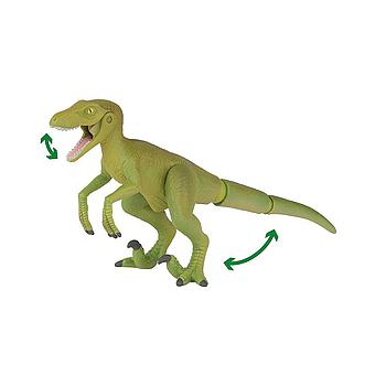 Velociraptor con coda e bocca snodata