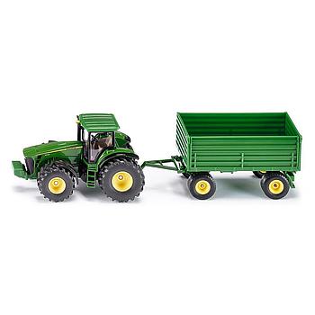 Trattore john deere con rimorchio