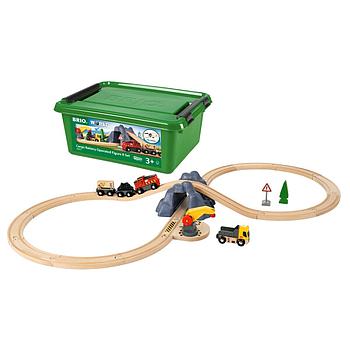 set ferrovia a otto con tunnel  e locomotiva a batteria