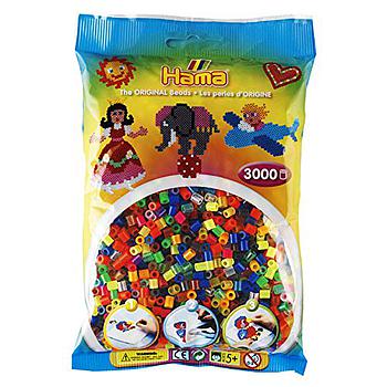Perle Hama Multicolore trasparenti 3000 pz