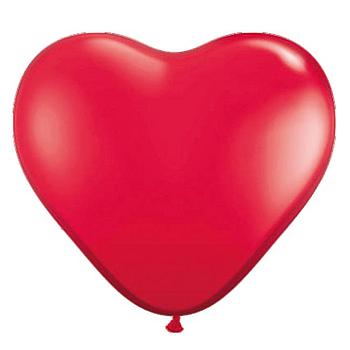 8 palloncini cuore in lattice cm30