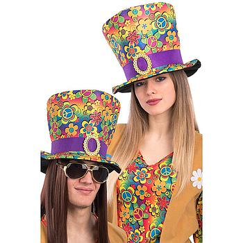 Cappello a tuba con fantasia hippie